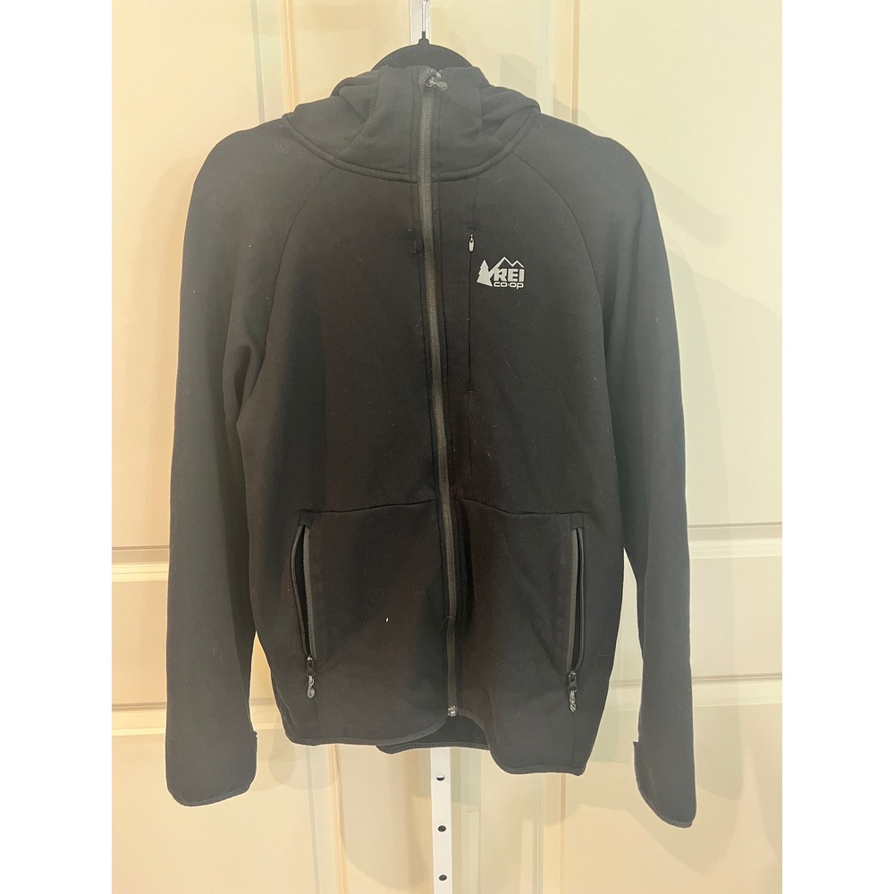 REI Co-op Men's Hyperaxis Fleece Jacket 2.0 Black Medium MSRP $130